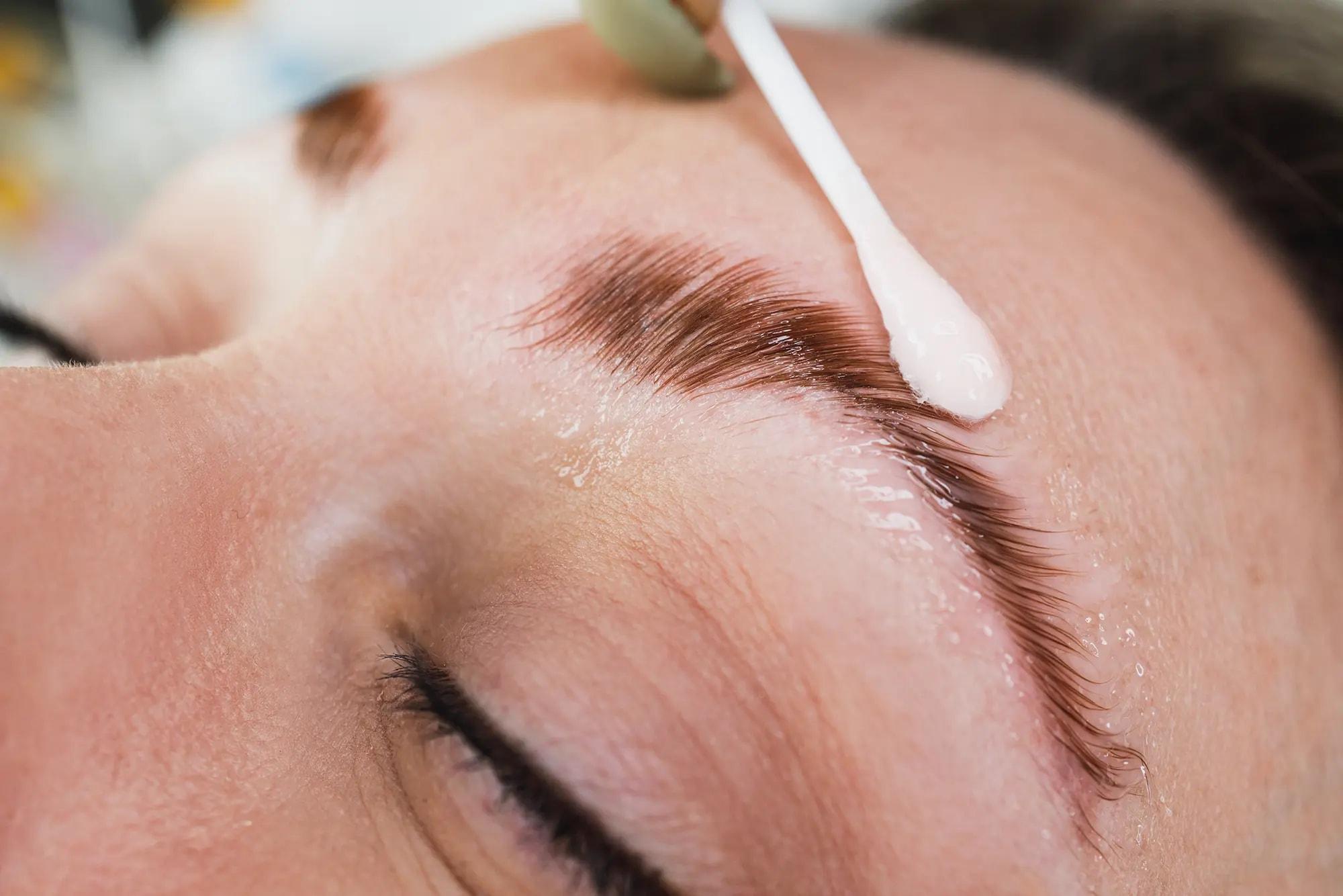 The process of eyebrow lamination
